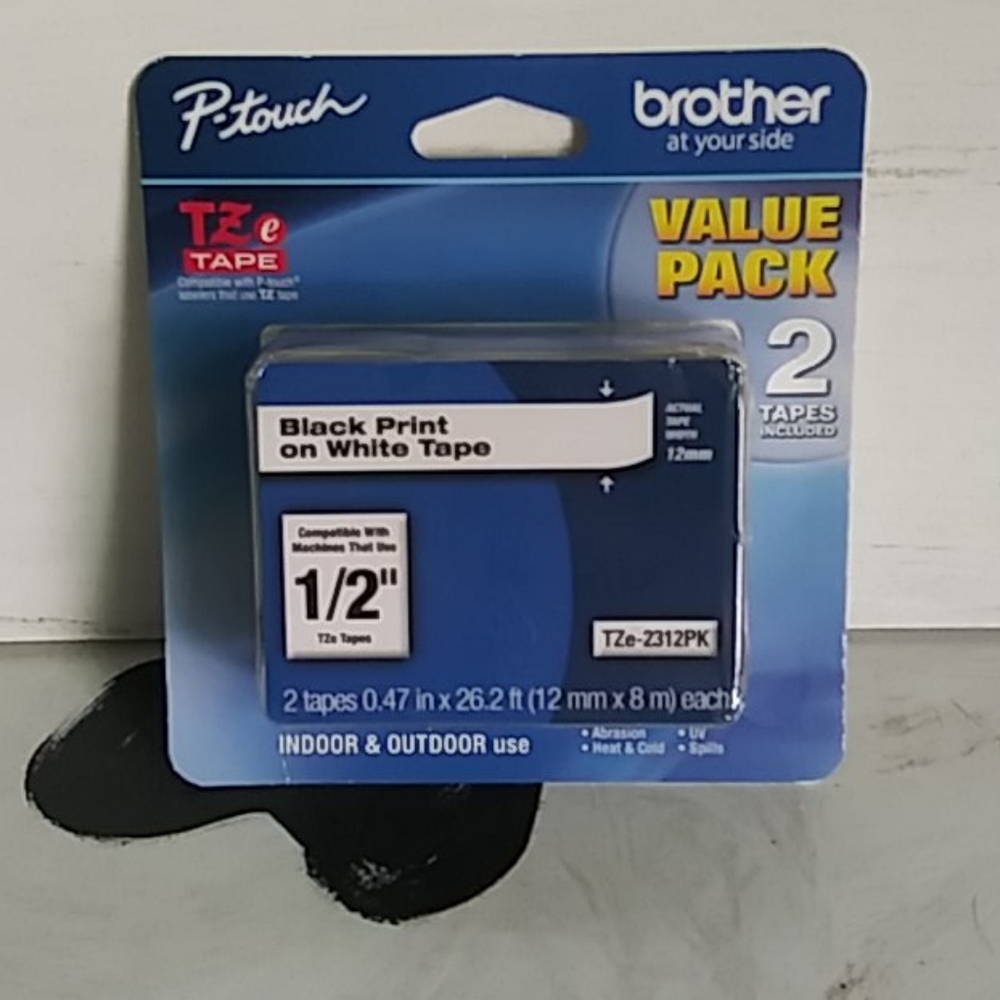 P-touch Brother label tape.